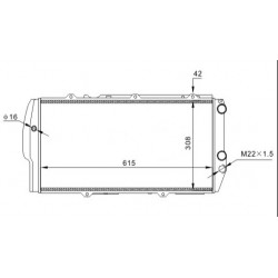 RADIÁTOR AUDI 200 AVANT 2.0-2.3 84- 443.121.251K
