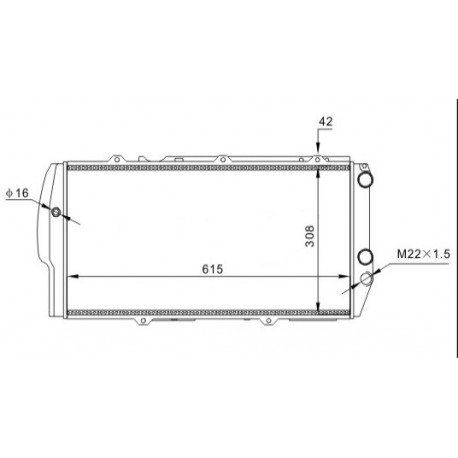 RADIÁTOR AUDI 200 AVANT 2.0-2.3 84- 443.121.251K