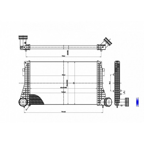 GOLF IV 1.9TDI INTERCOOLER 01- 1J0.145.803H