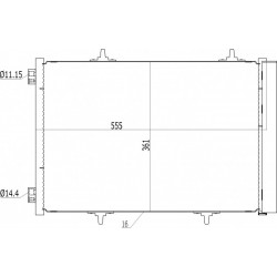 CITROEN C3 1.6HDI 04 KLÍMA RADIÁTOR 3637002