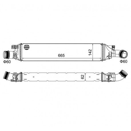 INTERCOOLER AUDI Q3 2.0TDI 11- 8U0145803B