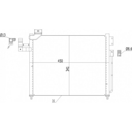 LÉGKONDICIONÁLÓ RADIÁTOR PREMACY DÍZEL 99- CB05-61-480