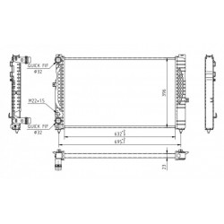 PASSAT 1.6-2.0 RADIÁTOR 00- 8D0.121.251AT