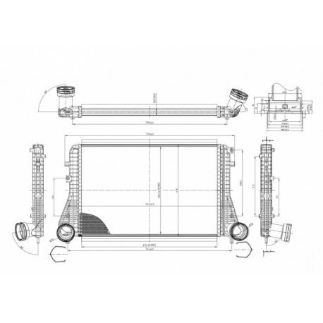 INTERCOOLER PASSAT 1.9TDI 05- 1K0.145.805E