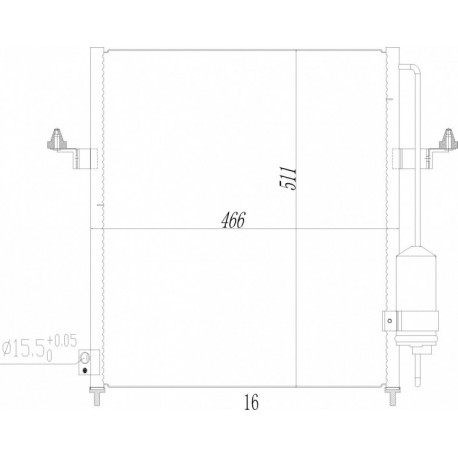 LÉGKONDICIONÁLÓ RADIÁTOR MITS.L200 2.5DID 06- 7812A171