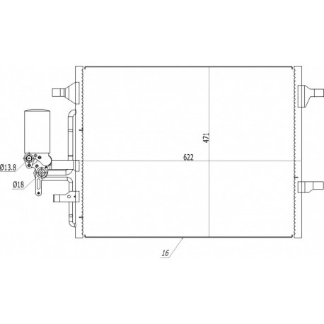 KLÍMABERENDEZÉS RADIÁTOR VOLVO S60-V60 10- 31305212