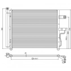 LÉGKONDICIONÁLÓ RADIÁTOR AKCENTUS 1.3-1.6 00- 97606-25600