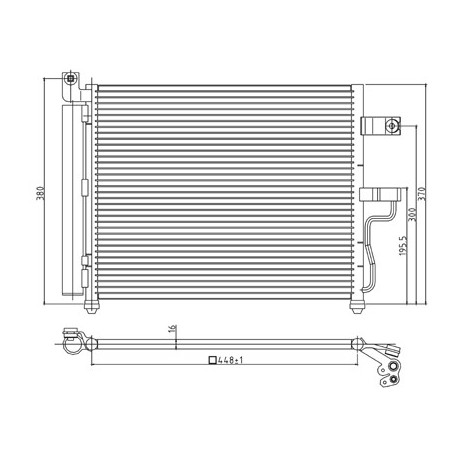 LÉGKONDICIONÁLÓ RADIÁTOR AKCENTUS 1.3-1.6 00- 97606-25600