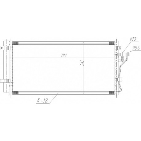 LÉGKONDICIONÁLÓ RADIÁTOR SONATA 2.0 D 05- 97606-3K780
