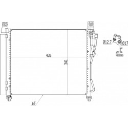 LÉGKONDICIONÁLÓ RADIÁTOR PICANTO 1.1I 04- 9760607500