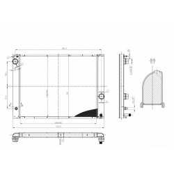RADIÁTOR BMW 5,6,7, 730I 01- 17117585440