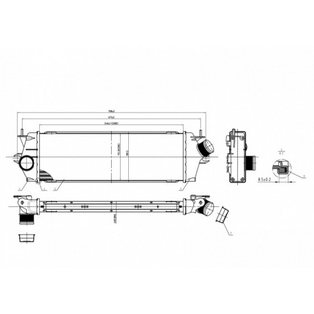 INTERCOOLER VIVARO 2.0CDTI 06- 4416946