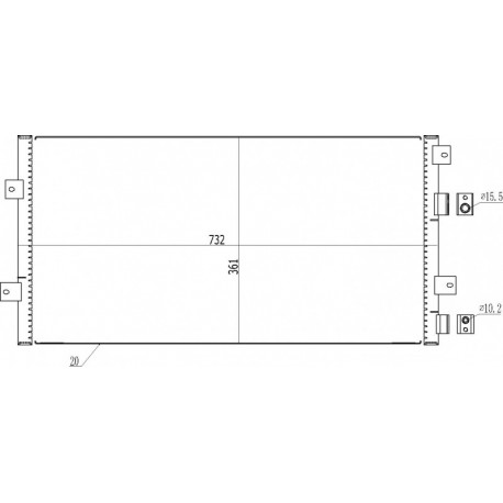 CHRYSLER 300M LÉGKONDICIONÁLÓ HŰTŐ 98-04 4758305