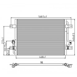 LÉGKONDICIONÁLÓ RADIÁTOR PALIO 1.6 16V 96-02 46459888