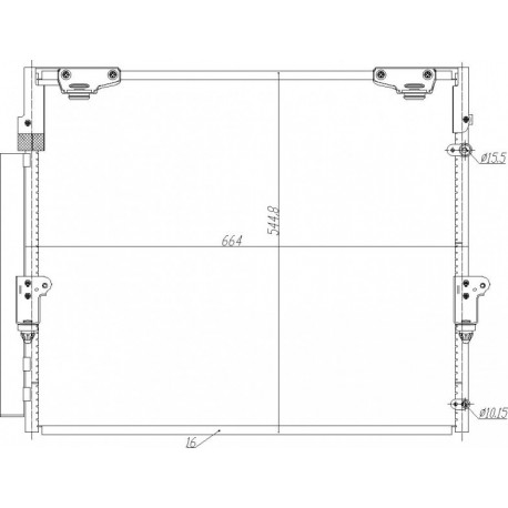 LÉGKONDICIONÁLÓ RADIÁTOR LAND CRUISER 200 08- 88460-60400