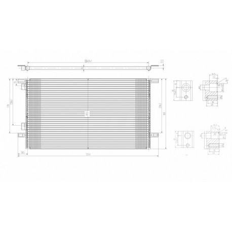 LÉGKONDÍCIONÁLÓ RADIÁTOR LAGUNA 98-01 7701045346