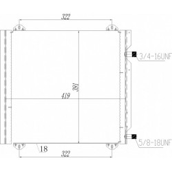 LÉGKONDICIONÁLÓ HŰTŐ TWINGO 1.2 96-99 7700428315