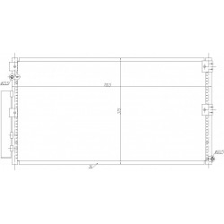 TOYOTA CAMRY LÉGKONDICIONÁLÓ HŰTŐ 11- 8846006230