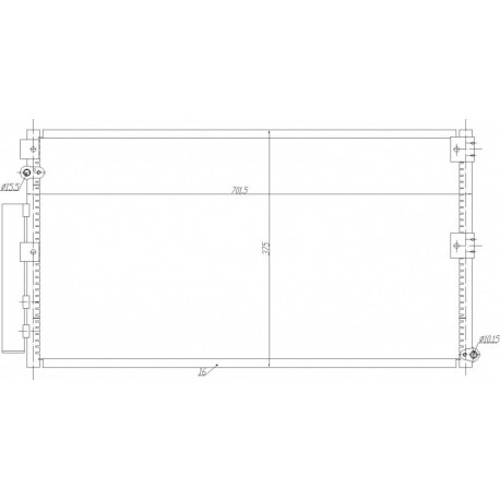 TOYOTA CAMRY LÉGKONDICIONÁLÓ HŰTŐ 11- 8846006230