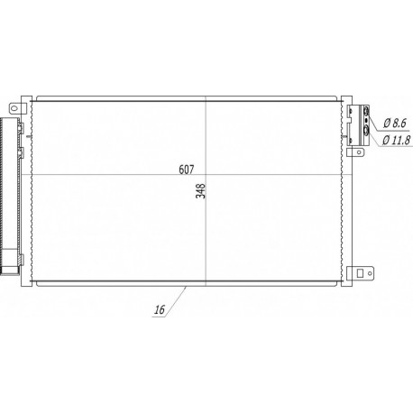 KLÍMA RADIÁTOR MITO 1.4T 16V 08- 1850227