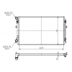 RADIÁTOR LEON 1.4TSI 1.4TSI 12- 5Q0121251EM