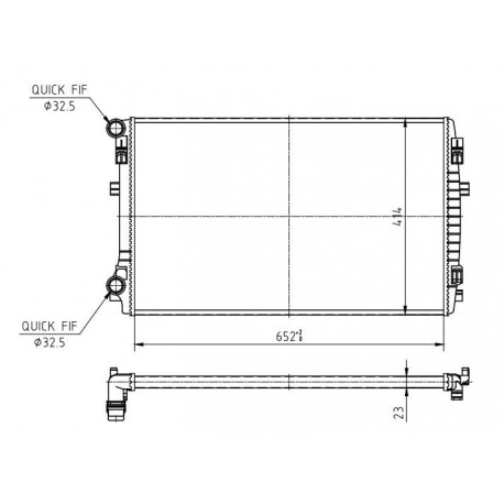 RADIÁTOR LEON 1.4TSI 1.4TSI 12- 5Q0121251EM