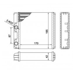 FŰTÉS DB LP 608 -84 /CARCASS/ 0018358301