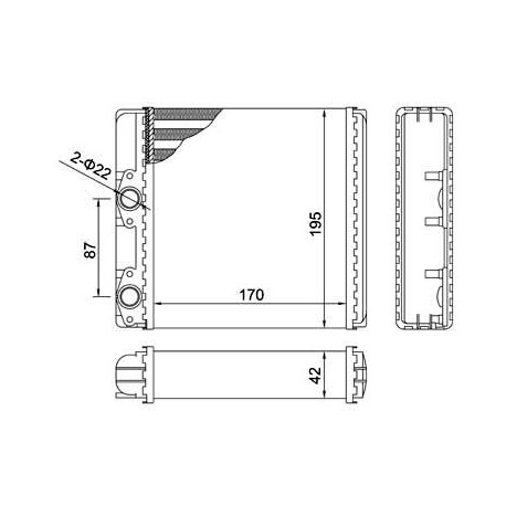 FŰTÉS DB LP 608 -84 /CARCASS/ 0018358301