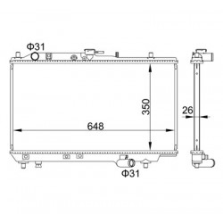 HŰTŐSZEKRÉNY MAZDA 323 5 AJTÓS /MINDEN MOD./ B63F15200