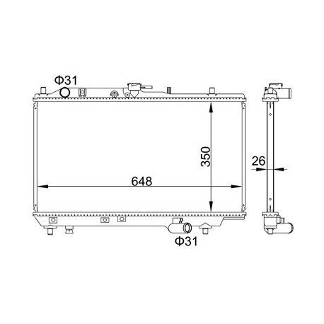 HŰTŐSZEKRÉNY MAZDA 323 5 AJTÓS /MINDEN MOD./ B63F15200