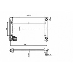 RADIÁTOR GOLF,JETTA 1.6B 83- 191.121.253D