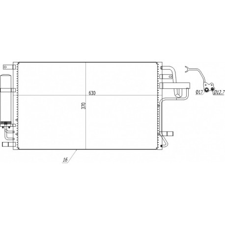 LÉGKONDICIONÁLÓ RADIÁTOR TUCSON 2.0CRDI 04- 97606-2E000