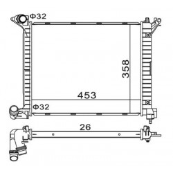 RADIÁTOR MINI ONE 1.4TDI 03- 17117788753