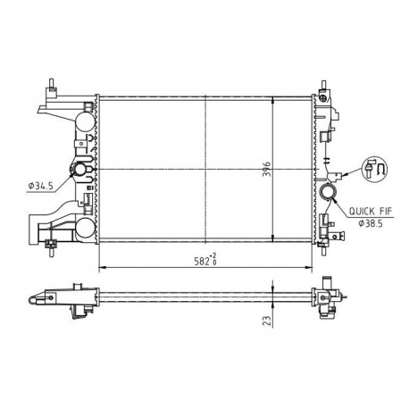 CRUZE 1.6I-1.8I HŰTŐ 09- 1300299