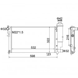 HŰTŐ PEUGEOT 106 1.6 -96 1301.C7