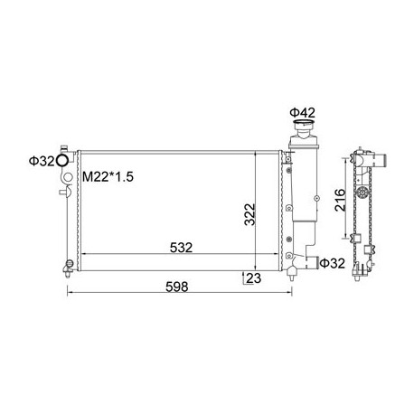 HŰTŐ PEUGEOT 106 1.6 -96 1301.C7