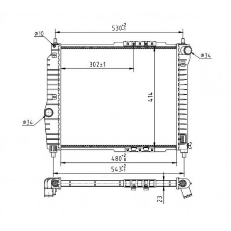 RADIÁTOR AVEO 1.2-1.4 03- 96443475