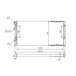 RADIÁTOR PASSAT 1.9TD 91-93 357.121.251B