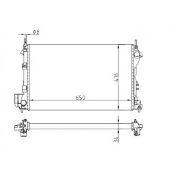 RADIÁTOR VECTRA C 2.0DTI 16V 02- 1300245