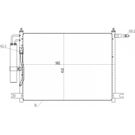 AVEO LÉGKONDICIONÁLÓ RADIÁTOR 1.4 16V 03- 96469289