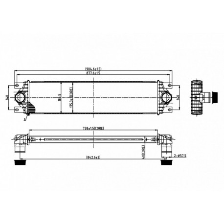 INTERCOOLER MOVANO 2.2DCI 03- 21470-00QAA