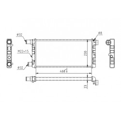 RADIÁTOR CINQUECENTO 0.9 91- 46405843