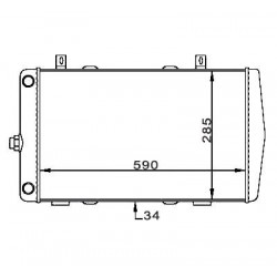 RADIÁTOR FELICIA 1.6 94-98 6U0.121.253