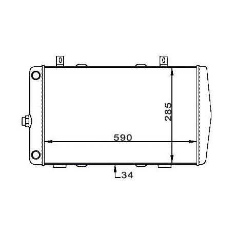 RADIÁTOR FELICIA 1.6 94-98 6U0.121.253