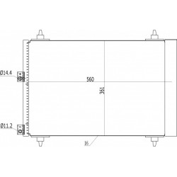 KLÍMABERENDEZÉS RADIÁTOR BERLINGO 1.6HDI 02- 6455.CN