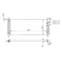 CORSA 1.0-1.2 96-00 HŰTŐSZEKRÉNY 09128849