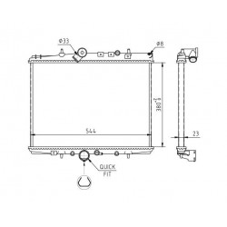 HŰTŐRADIÁTOR CITROEN C5 2.2HDI 00- 1330.78