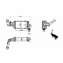 INTERCOOLER ZAFIRA 2.2DTI 16V 02 1302114