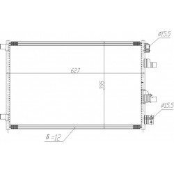 NISSAN QASHQAI LÉGKONDICIONÁLÓ RADIÁTOR 07- 92100-BB50A