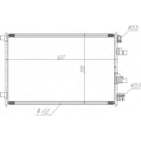 NISSAN QASHQAI LÉGKONDICIONÁLÓ RADIÁTOR 07- 92100-BB50A